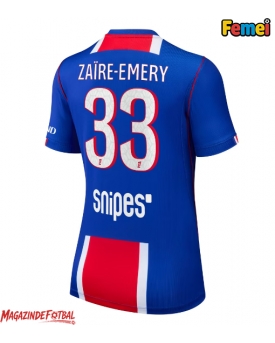 Paris Saint-Germain Warren Zaire-Emery #33 Tricou Fotbal Replică 2026-27 Femei Acasa Paris Saint-Germain Warren Zaire-Emery #33 Tricou Fotbal Replică 2026-27 Femei Acasa